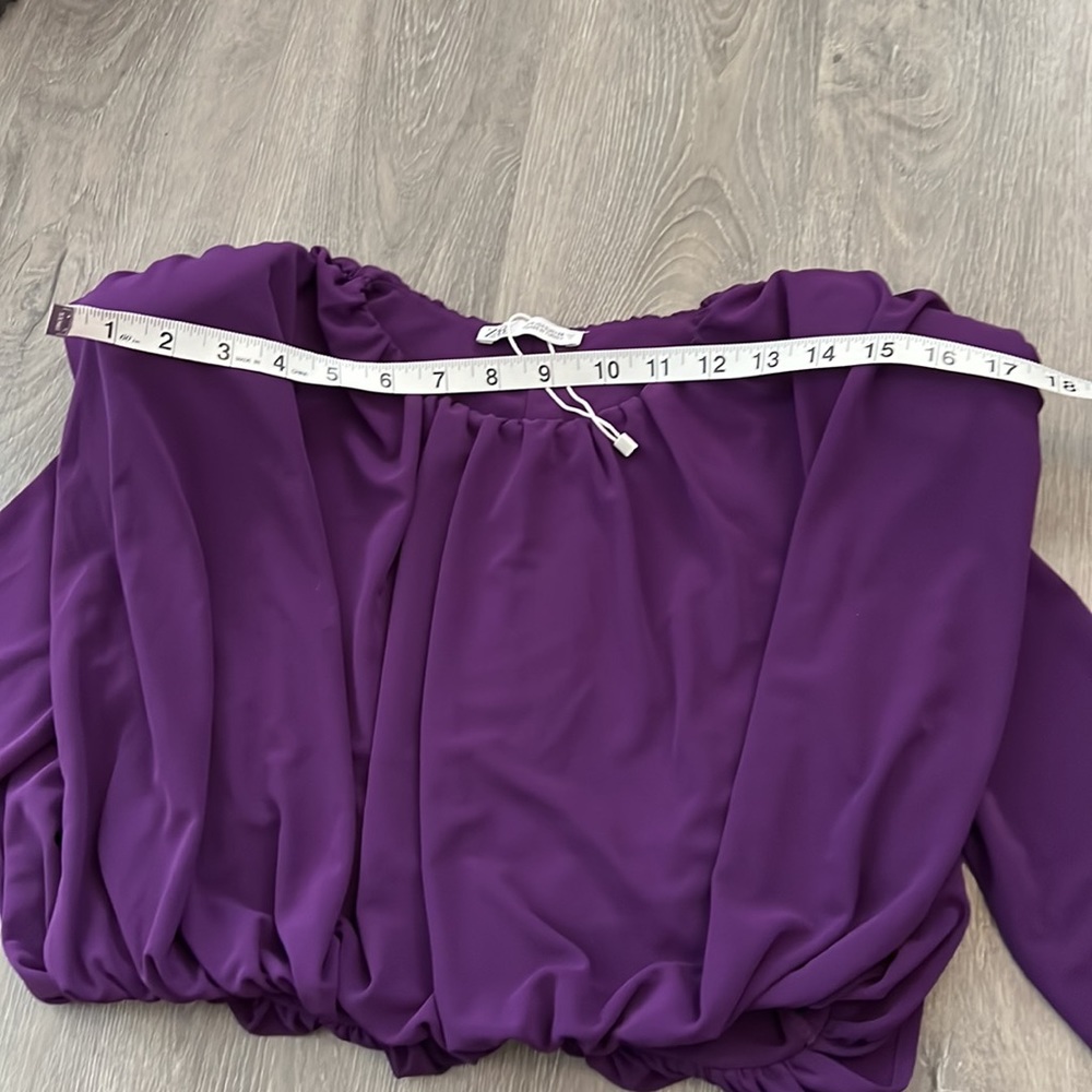 Zara crop top 💜. Size S - Picture 7 of 9